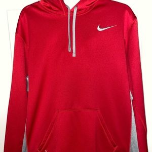 Red Nike Therma-Fit Pullover Drawstring Hoodie
